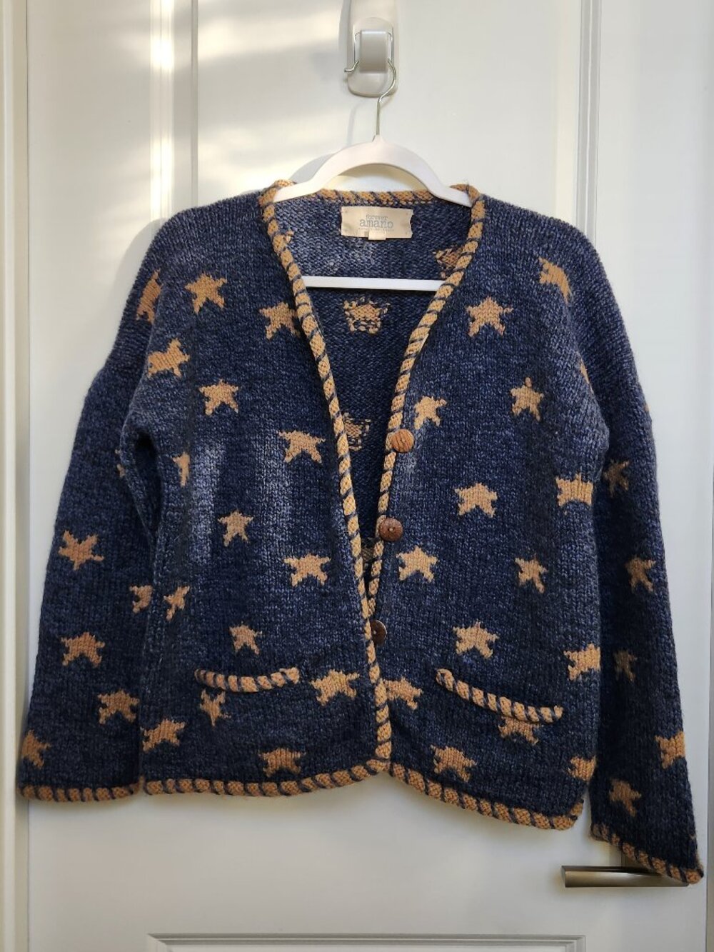 Amano Star Cardigan - 100% Wool - Size M